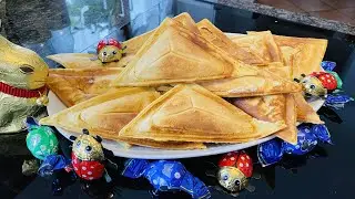 B&aacute;nh Hotdog kiểu Việt nam - Bột b&aacute;nh pancake l&agrave;m b&aacute;nh nh&acirc;n ph&ocirc; mai - B&aacute;nh B&ocirc;ng Lan tam gi&aacute;c 😋