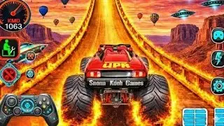 Mega Ramp Challenge! 🤯 Super Crazy GT Level 102 Monster Truck Racing Stunts | Android Gameplay