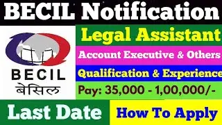 BECIL Recruitment 2022 | BECIL Notification 2022