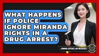What Happens If Police Ignore Miranda Rights In A Drug Arrest? - Criminal Defense Law Uncovered