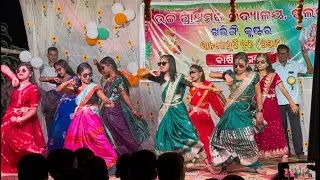 PEELING SONG || ANGARON || GULABI SAREE || ALL PUSHPA SONG DANCE PERFORMANCE BY U.P SCHOOL KHALLINGI