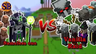Can the Nameless one Defend against a REAL Vanilla Raid | Minecraft Mob Battle