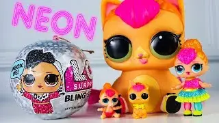 Семейка ЛОЛ НЕОН Распаковка Новогодний ЛОЛ Сюрприз Мультик LOLSurprise Bling series