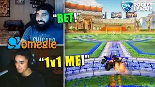 1v1'ing Strangers on Omegle in Rocket League... For $100