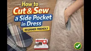 Easy Side Pocket Sewing for Beginners | Cut & Stitch | #sewing  #sewingtutorial #shortsvideo