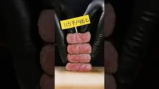 S9 Ep4&ndash; Blue Rare A5 wagyu ribeye | 11 Levels #wagyu #ribeye #steaklover #rare #steak #doneness