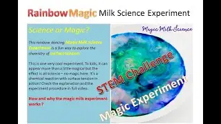 Stem - Rainbow Magic Milk Science Experiment | How to do Science or Magic - Surface Tension !