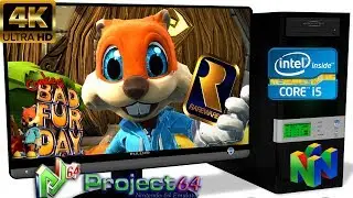 Project64 [N64 Emulator] - Conker&rsquo;s Bad Fur Day [4K-Gameplay] Glide64 #1