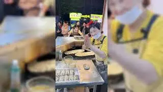 Chinese street food 1,000 preserved vegetable sesame cakes sold every day 😋20251016 #街頭美食 #梅干菜#小吃#燒餅