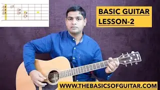 Basic guitar lesson for beginners 2 of 20 (Hindi) || How to start playing guitar