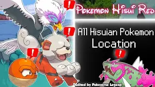 Pokemon Hisui Red Location [All Hisuian Forms ]