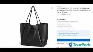 HOXIS Oversize PU Leather Tote Bag Review | Perfect Women&rsquo;s Weekender & Travel Handbag!