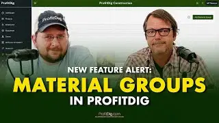 New Feature Alert: Material Groups in ProfitDig (So Fast, It Feels Like Cheating)