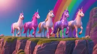 Magical Ponies Leap on Rainbow Cliff 🦄🌈✨ | Counting Song