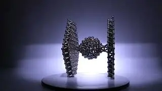 Magnetic Games: Crafting an Incredible TIE Fighter with Magnets and Steel Balls!