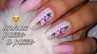 unhas decoradas delicadas