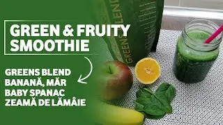 Green & fruity smoothie 🍎 cu Greens Blend 🍃 &raquo; Pro Nutrition
