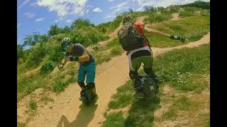 EUC on a Pumptrack