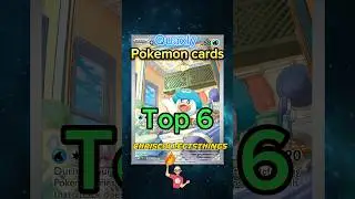 Top 6 QUAXLY Pok&eacute;mon cards 🦆#shorts #pokemoncards #quaxly #paldea