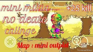 ||Mini Militia||No Death Challenge||+25 Kills|| Sajal gaming da2||