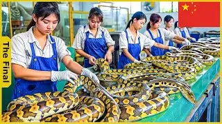 How China Farmers Make $12,700 a Night &ndash; Snake Skin Grading #integratedfarming