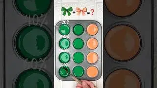 &ldquo;Emerald Meets Peach 🍑🌿 | 4 Gorgeous Green Shades You&rsquo;ll Love&rdquo; #colormix #artshorts #colorpalette