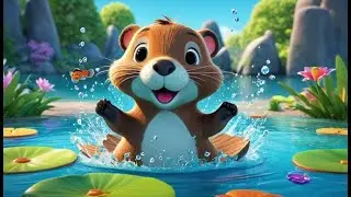 Beaver Tails Go Slap Slap Slap | English Nursery Rhyme | Kids Songs | Baby Music