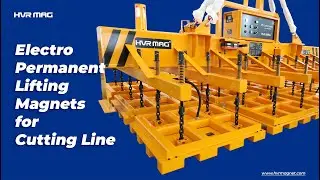 electro-permanent magnetic lifting system for cutting table loading and unloading operations