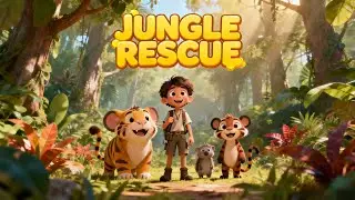 Kind Boy & Clever Fox Save a Friend 🦊👦 | Jungle Cartoon Short