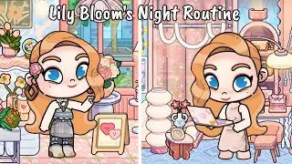 Lily Bloom's Night Routine 🩵🧡 | Avatar World Roleplay | Pazu