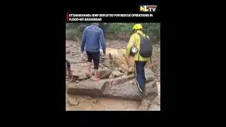 UTTARAKHAND: SDRF DEPLOYED FOR RESCUE OPERATIONS IN FLOOD-HIT BASUKEDAR