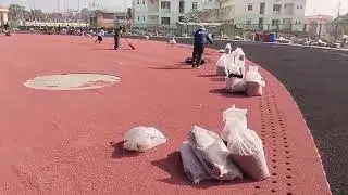 World class synthetic Track Installation 