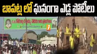 బాపట్ల లో ఘనంగా ఎడ్ల పోటీలు | Grand Bull Racing competitions in Bapatla | iNews