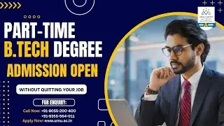 Part-Time BTech Degree Admission Open Without Quitting Your Job #NAACAGrade #UMURanchi #ApplyNow