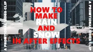 Promo Video || Rain And Snow Fall Animation || After Effects Tutorial || No Plugins ||