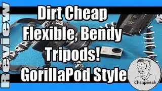 Dirt Cheap Flexible, Bendy Tripods! GorillaPod Style