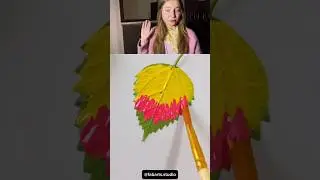 Как БЫСТРО нарисовать бабочку из листика? 🦋🍃