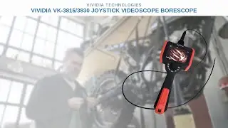 Vividia VK-6020 Joystick Articulation Video Borescope 6mm Diameter 2m Long Probe $ 5 inch Monitor