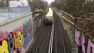 Züge auf dem Abschnitt Storkower Straße - Frankfurter Allee