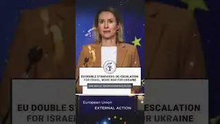 EU Double Standards: De-Escalation for Israel, More War for Ukraine