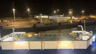 Onboard Brittany Ferries Armorique arriving into Ouistreham Caen Normandy France 10/01/26