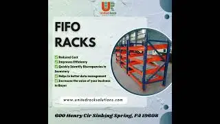 Maximize Efficiency with FIFO Racks from United Rack Solutions! #FIFO #WarehouseSolutions #Inventory