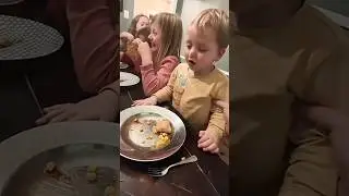 Baby eats delicious food 😜🥰 #shorts