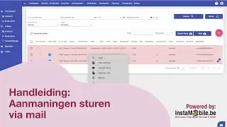 InstaMobile: Aanmaningen sturen via mail
