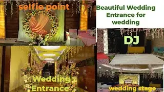 Beautiful Wedding Entrance for wedding at chandigarh Mangal Karyala | Mandap decoration for weeding