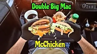 ASMR MUKBANG MCDONALDS POV BIG MAC  MACPOLLO EATING IN CAR DOUBLE BIG MAC | McCHICHEN RELAXING