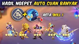 HASIL NGEPET !! AUTO CUAN BANYAK PAKAI COMBO INI - ASTA SKILL 1 MAGIC CHESS GAMEPLAY