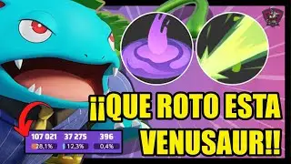 VENUSAUR CON RAYO SOLAR EXPLOTA A TODOS🥵MEJORES OBJETOS Y MEDALLAS⭐BUILD VENUSAUR POKEMON UNITE