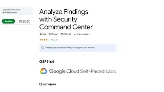 Analyzing Findings with Security Command Center || 2024 || #GSP1164 #qwiklabs #qwiklabsarcade2024
