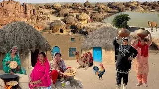 Desert Women Morning Routine Pakistan | Cocking Unique Tradintional Food | Village Life Pakistan 
